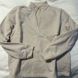 Alo Cream Half-Zip Sweater